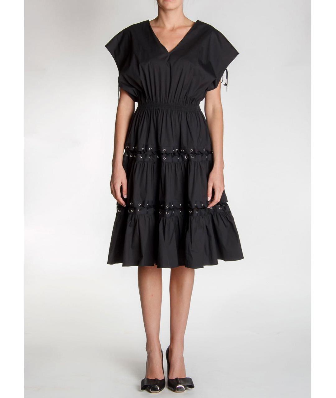 JEAN PAUL GAULTIER Черное хлопковое коктейльное платье, фото 2