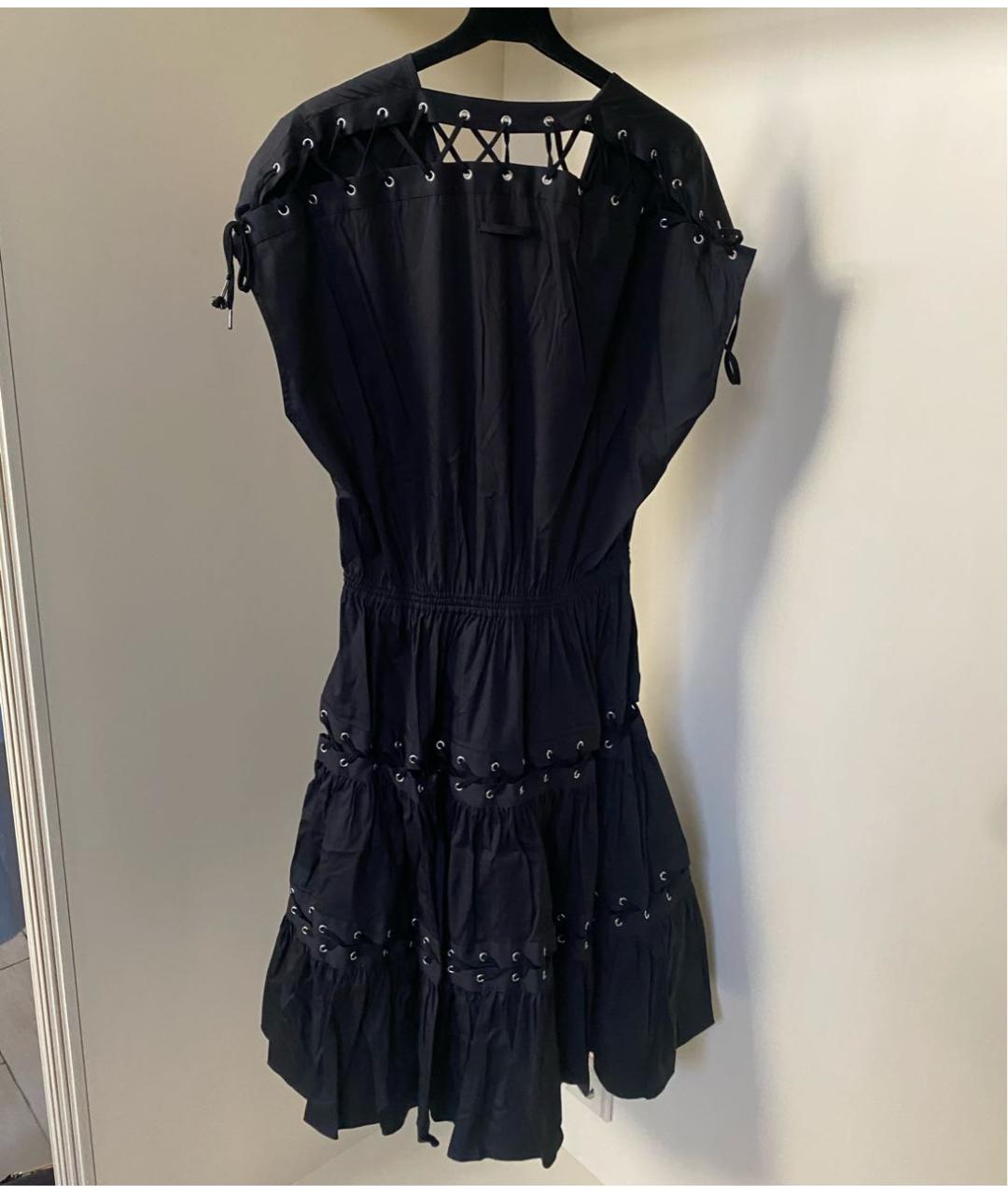 JEAN PAUL GAULTIER Черное хлопковое коктейльное платье, фото 7