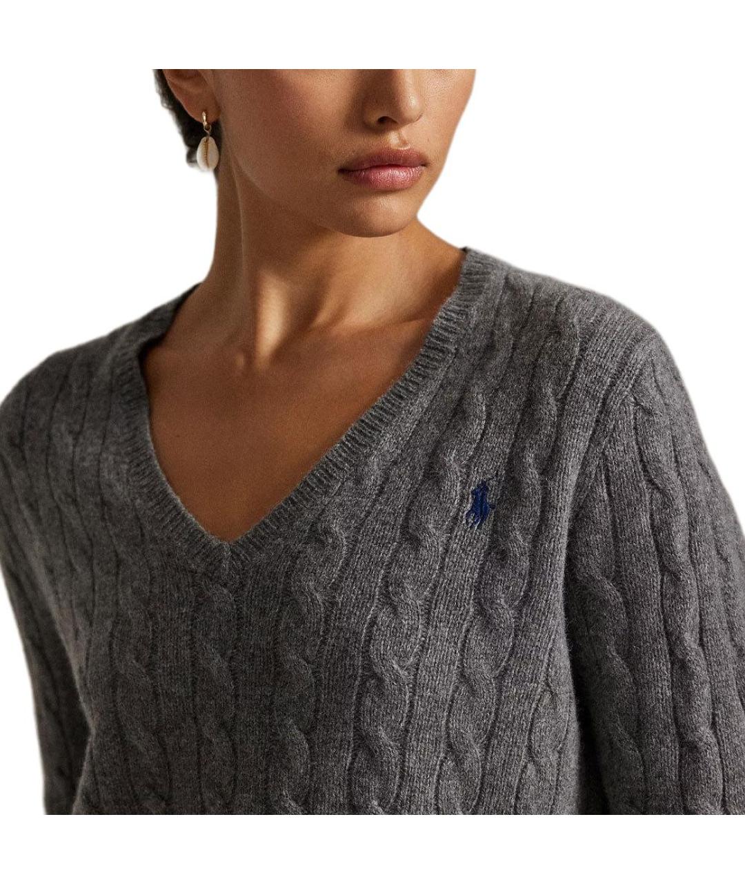 POLO RALPH LAUREN Серый джемпер / свитер, фото 5