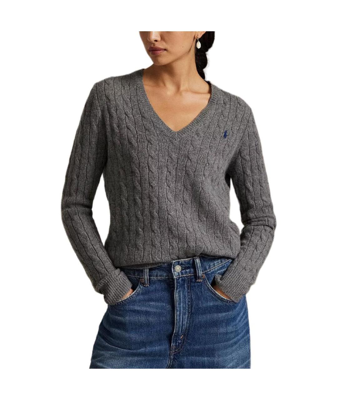 POLO RALPH LAUREN Серый джемпер / свитер, фото 2