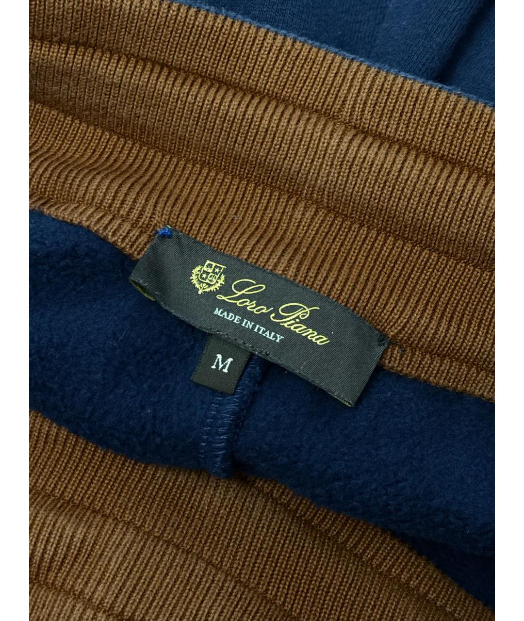 LORO PIANA Синий хлопковый спортивный костюм, фото 6