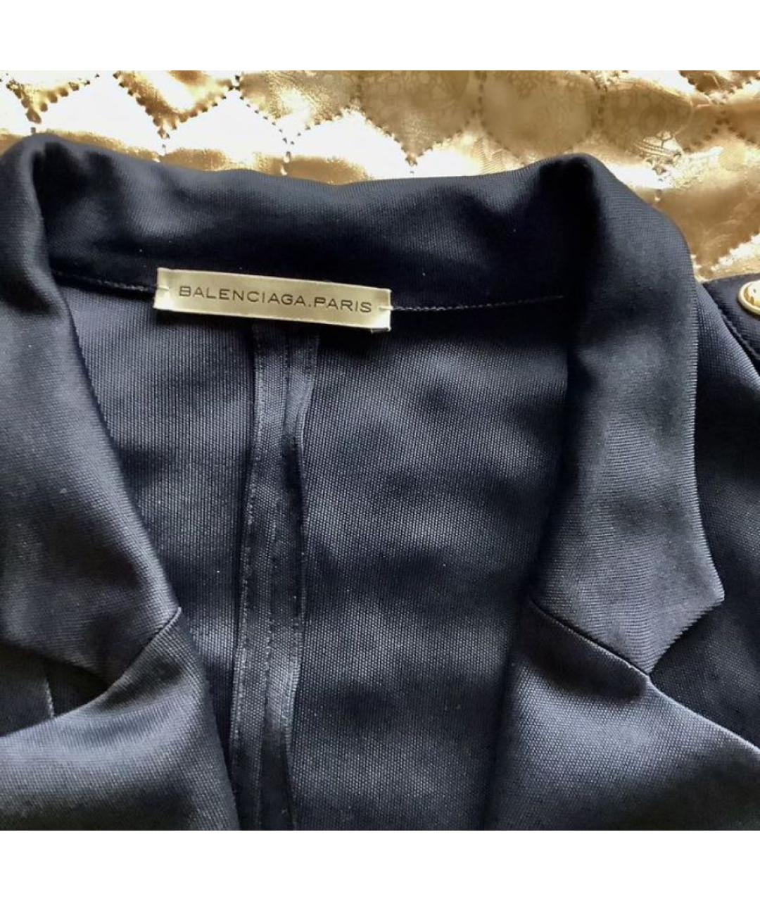 BALENCIAGA Черный вискозный жакет/пиджак, фото 3