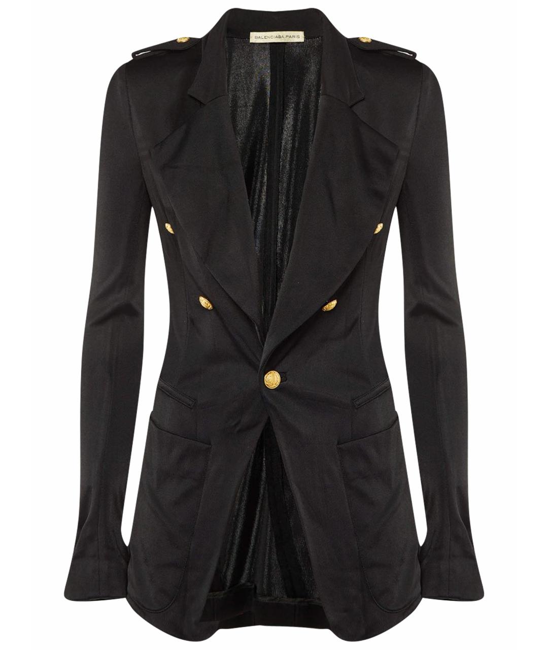 BALENCIAGA Черный вискозный жакет/пиджак, фото 1