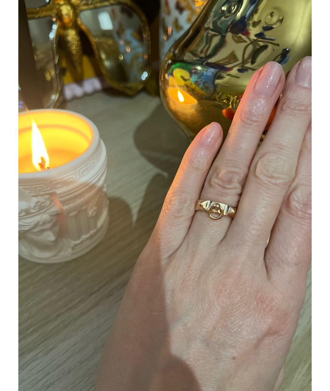 HERMES Золотое кольцо из розового золота, фото 5