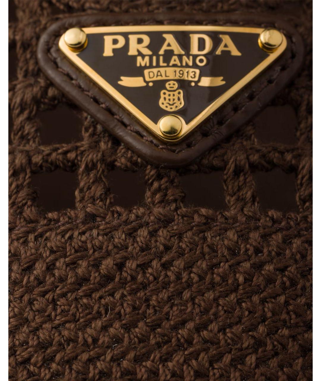 PRADA Коричневые балетки, фото 4