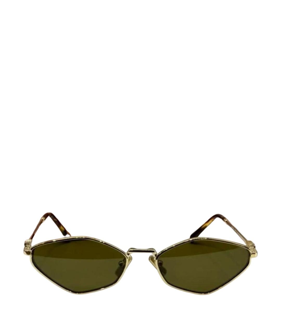 MIU MIU Зеленые металлические солнцезащитные очки, фото 1