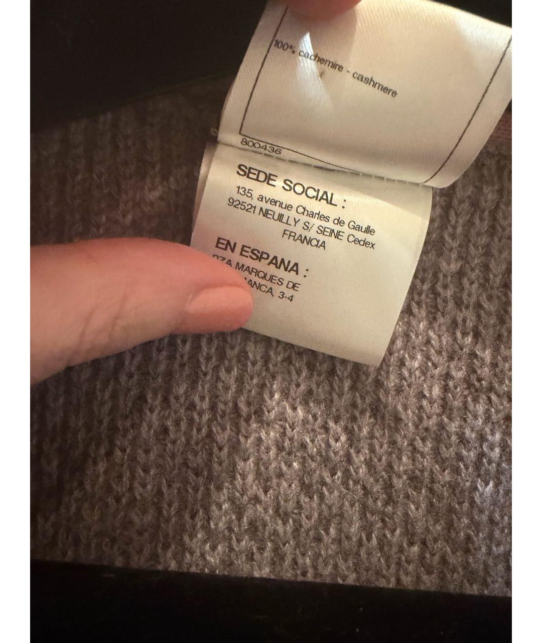 CHANEL Серый кашемировый кардиган, фото 5