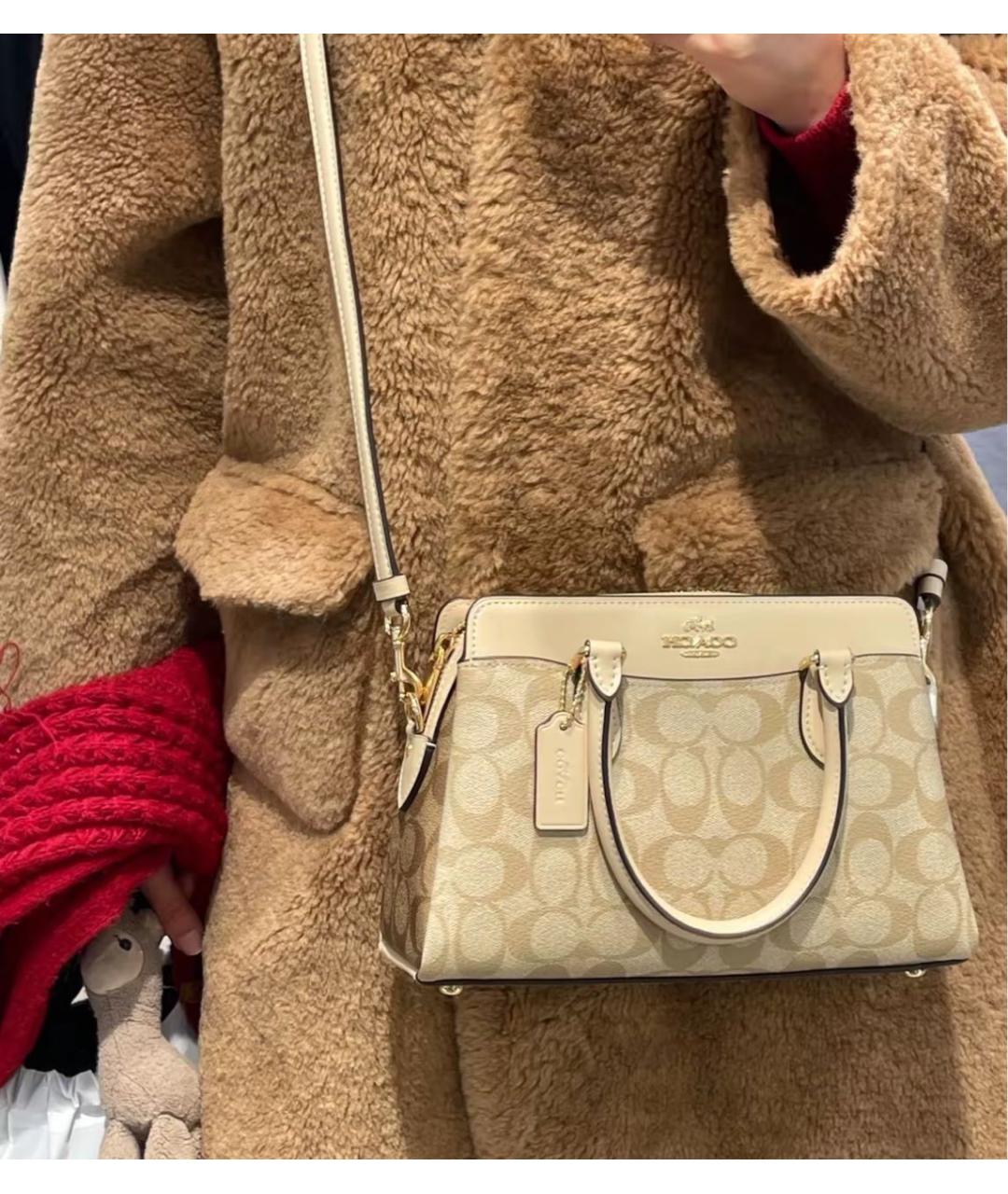 COACH Бежевая сумка тоут, фото 2