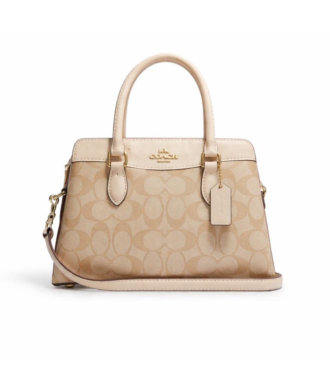 COACH Бежевая сумка тоут, фото 5
