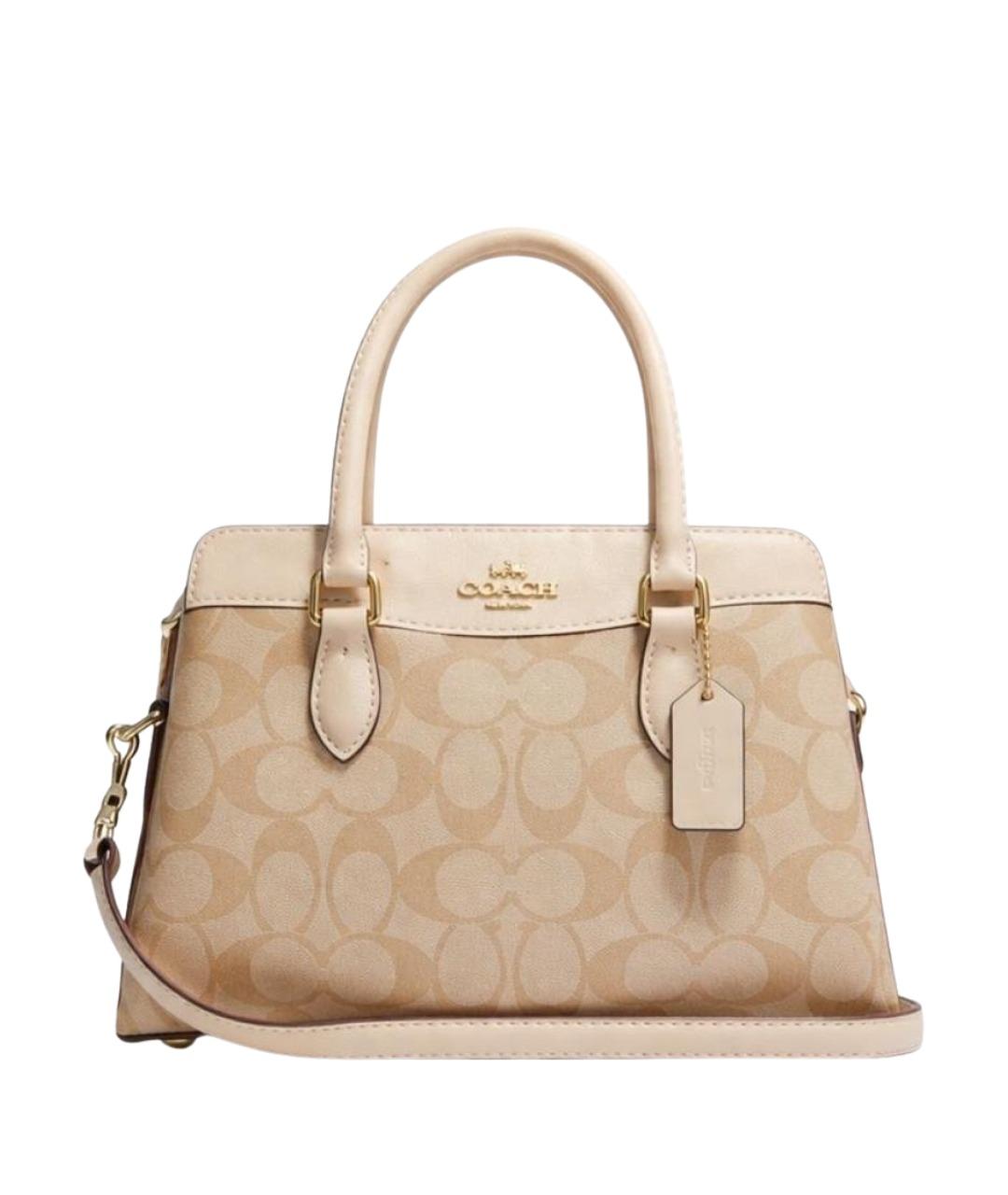 COACH Бежевая сумка тоут, фото 6