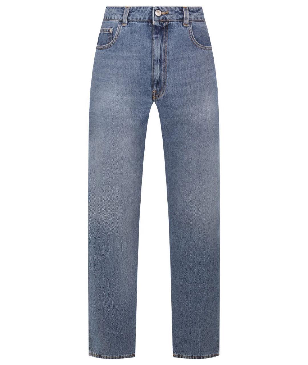 GCDS Синие хлопковые прямые джинсы, фото 1