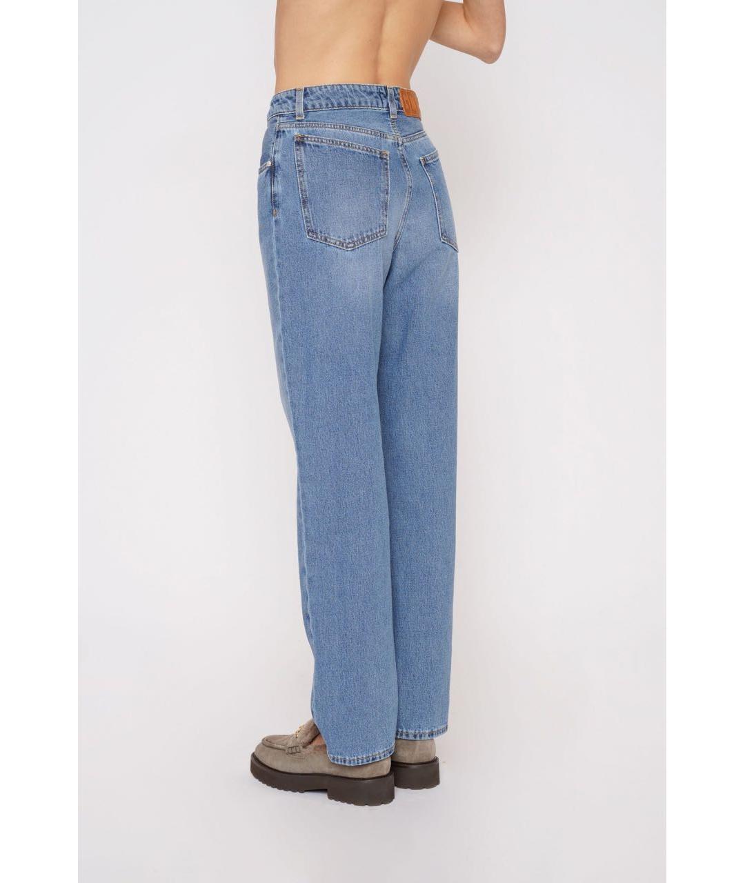 GCDS Синие хлопковые прямые джинсы, фото 2