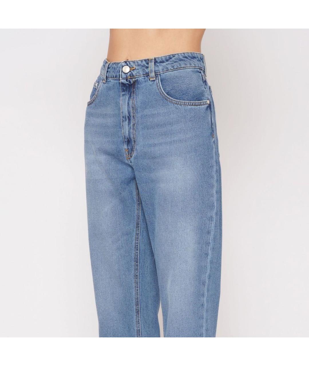 GCDS Синие хлопковые прямые джинсы, фото 4