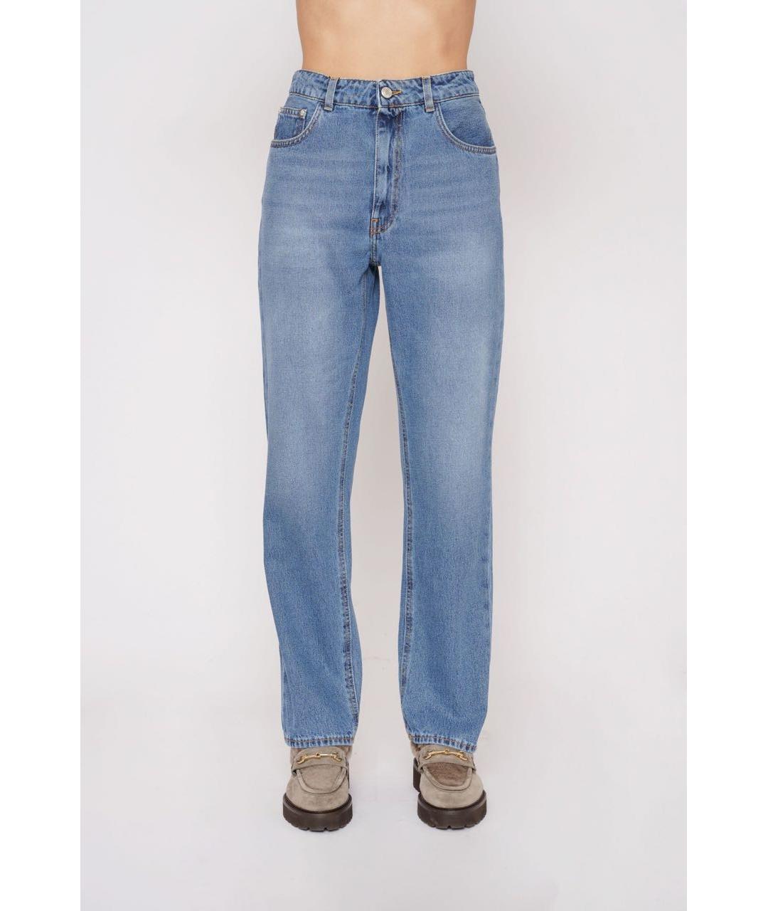 GCDS Синие хлопковые прямые джинсы, фото 3