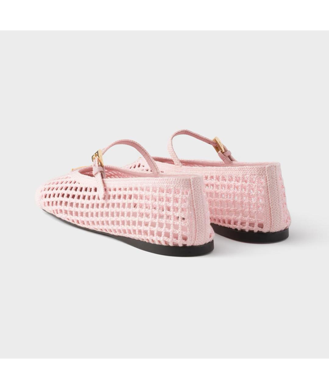 PRADA Розовые балетки, фото 3