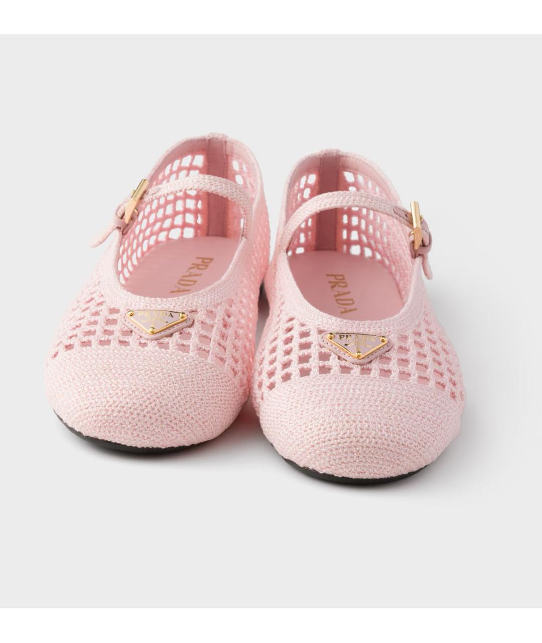 PRADA Розовые балетки, фото 5