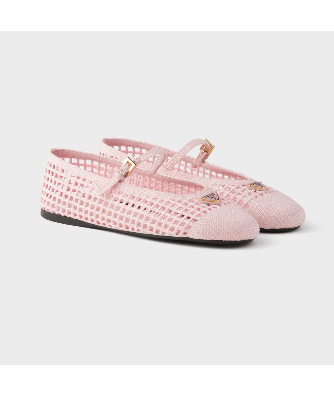 PRADA Розовые балетки, фото 2