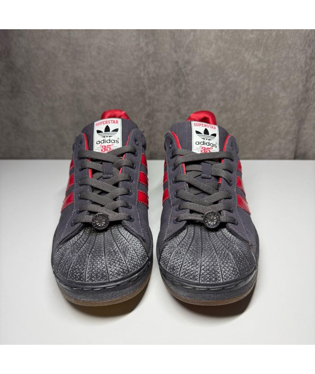 ADIDAS Антрацитовые низкие кроссовки / кеды, фото 2