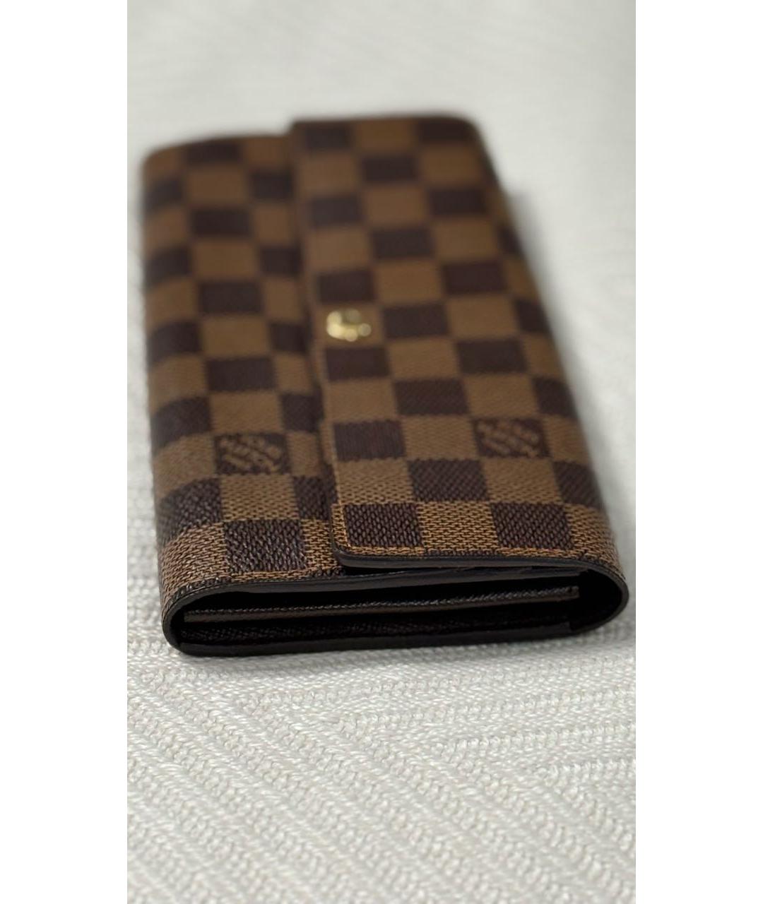 LOUIS VUITTON Коричневый кошелек, фото 7