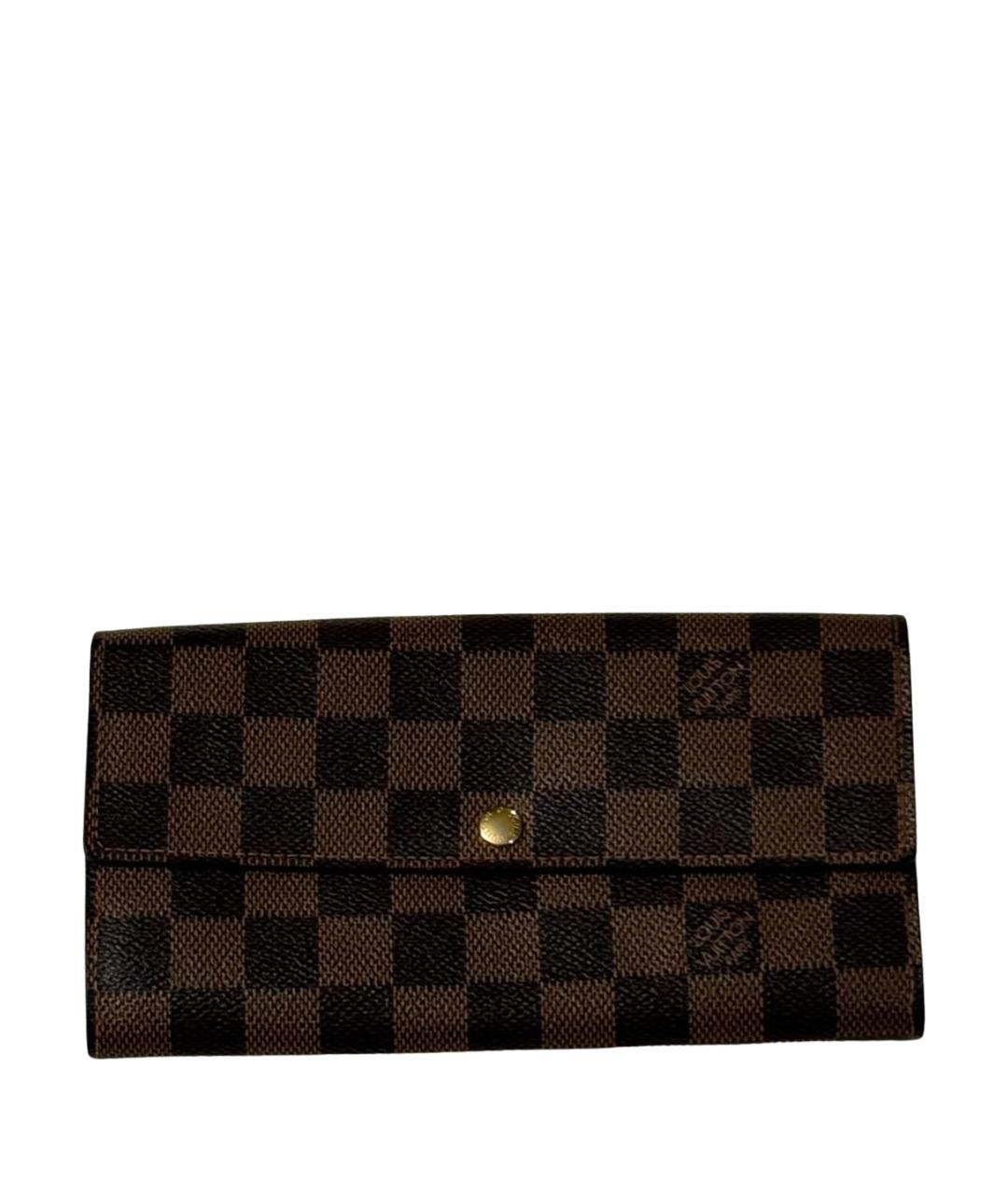 LOUIS VUITTON Коричневый кошелек, фото 1