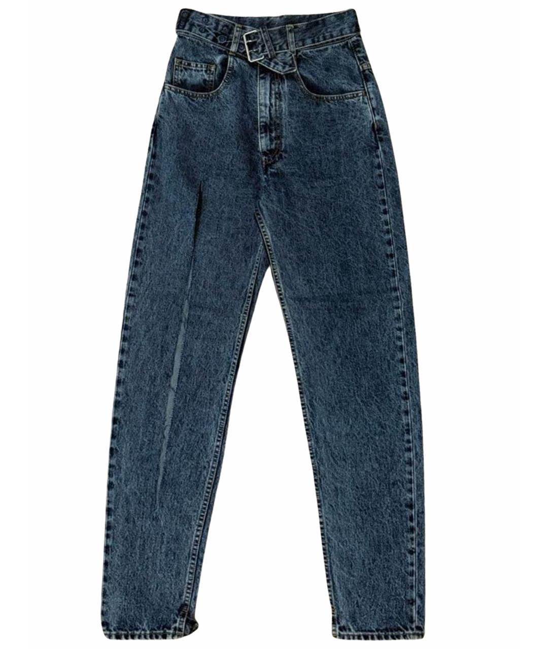 MAISON MARGIELA Синие хлопковые джинсы слим, фото 1