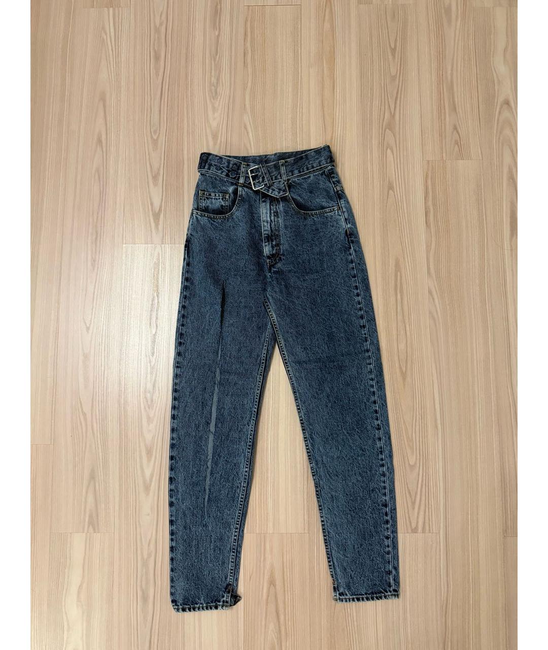 MAISON MARGIELA Синие хлопковые джинсы слим, фото 7