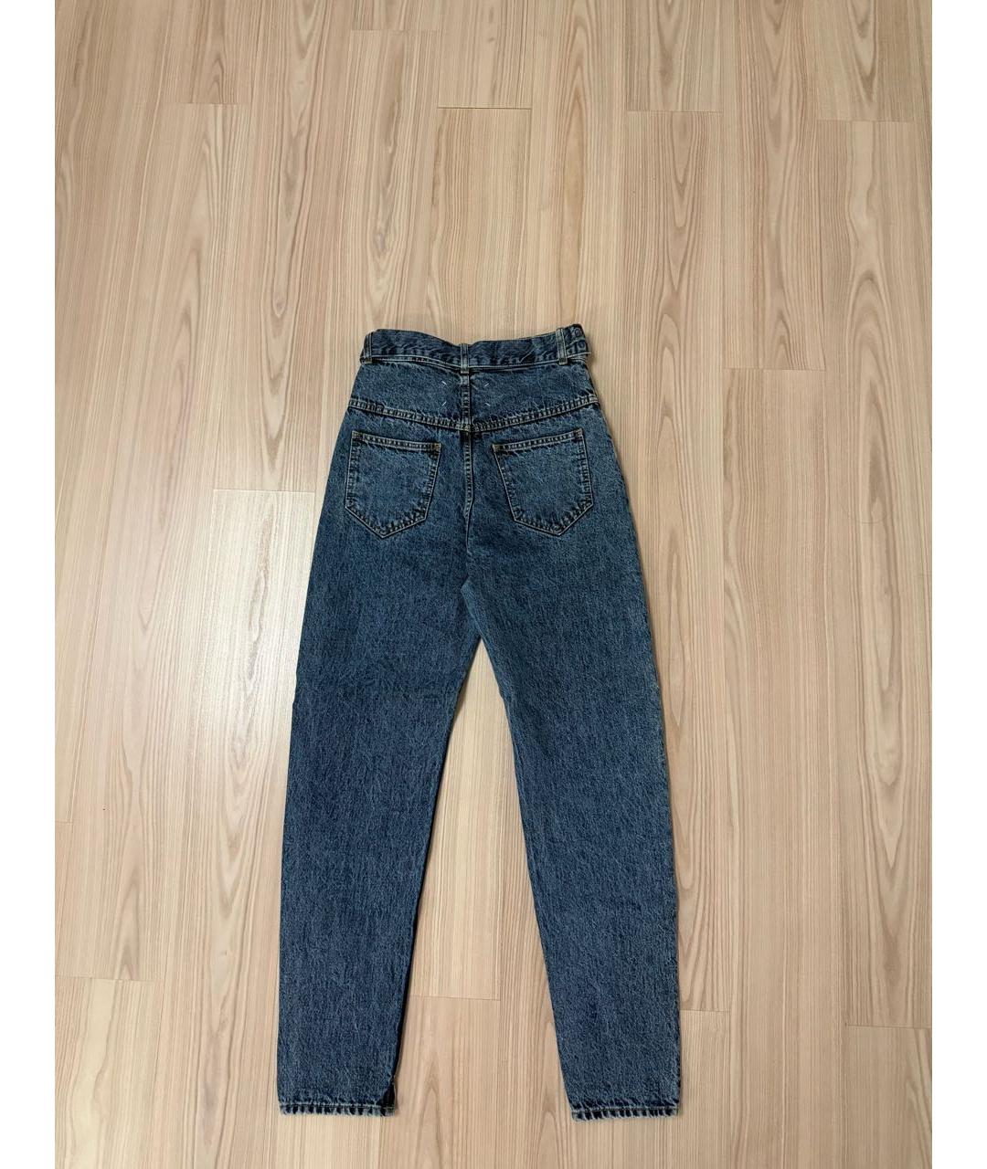 MAISON MARGIELA Синие хлопковые джинсы слим, фото 2