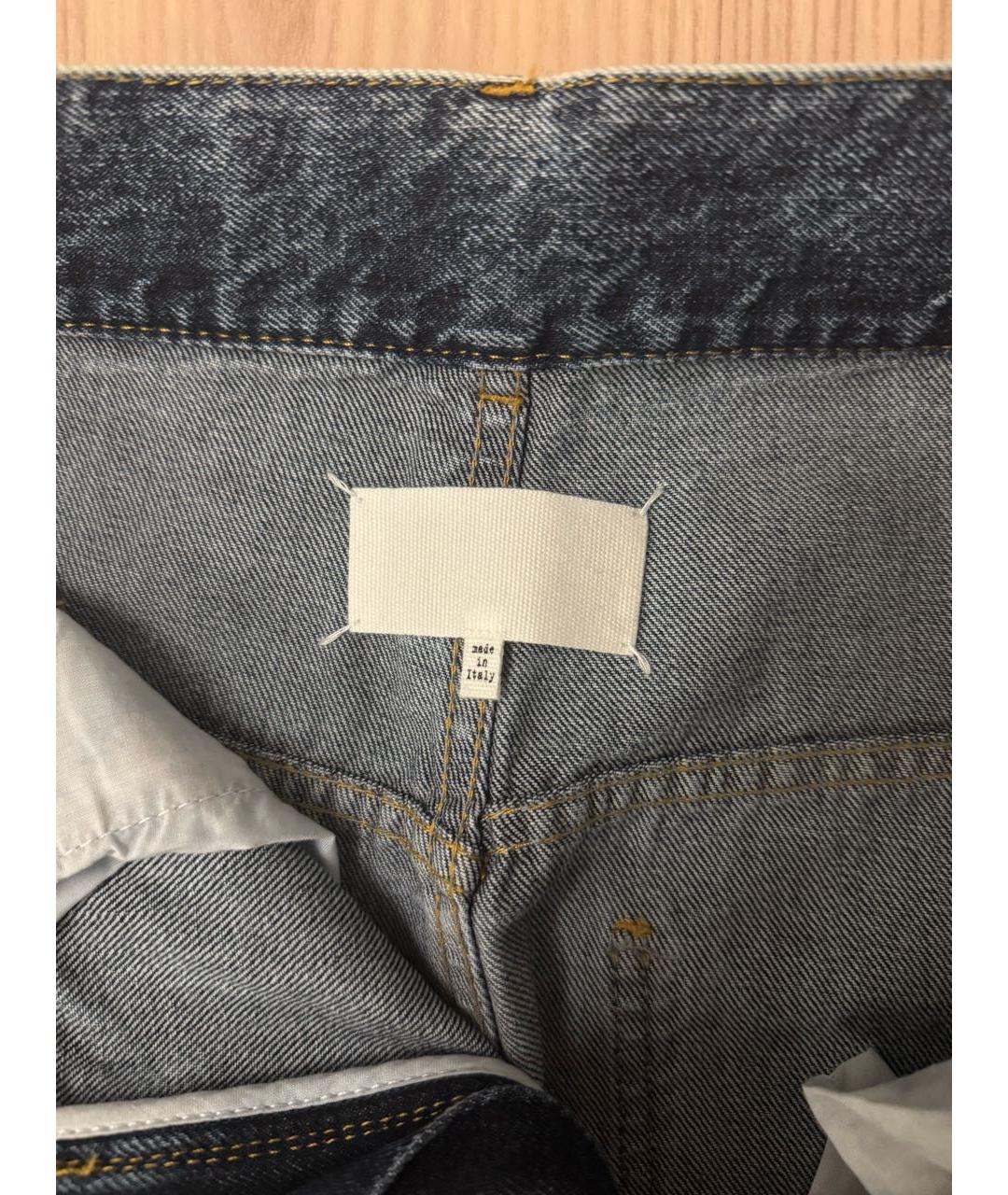 MAISON MARGIELA Синие хлопковые джинсы слим, фото 3