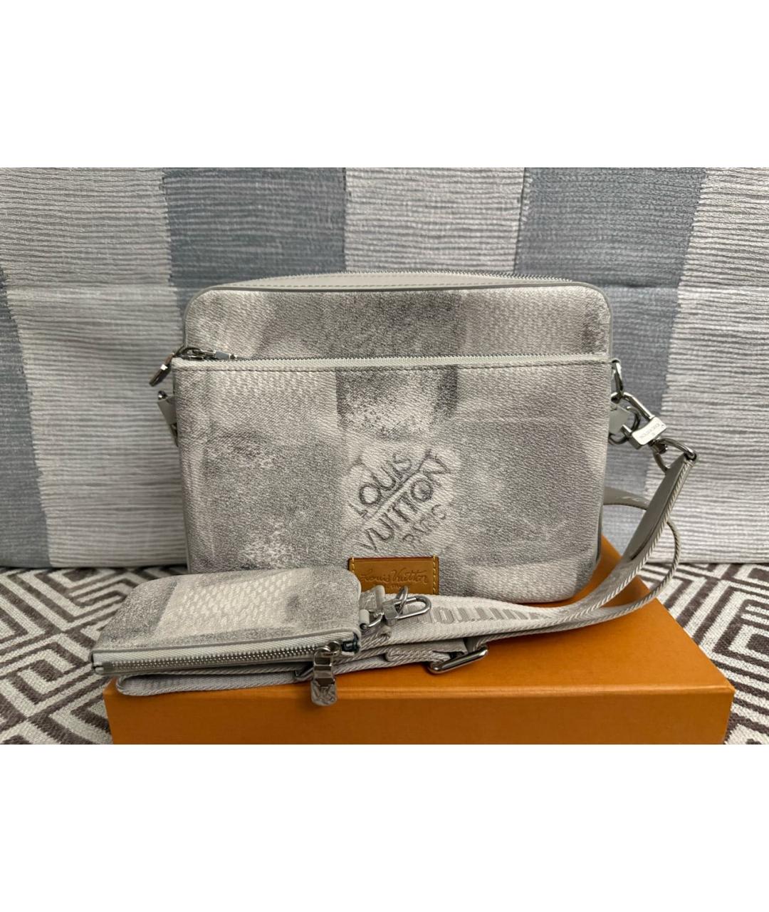 LOUIS VUITTON Серая сумка на плечо, фото 3