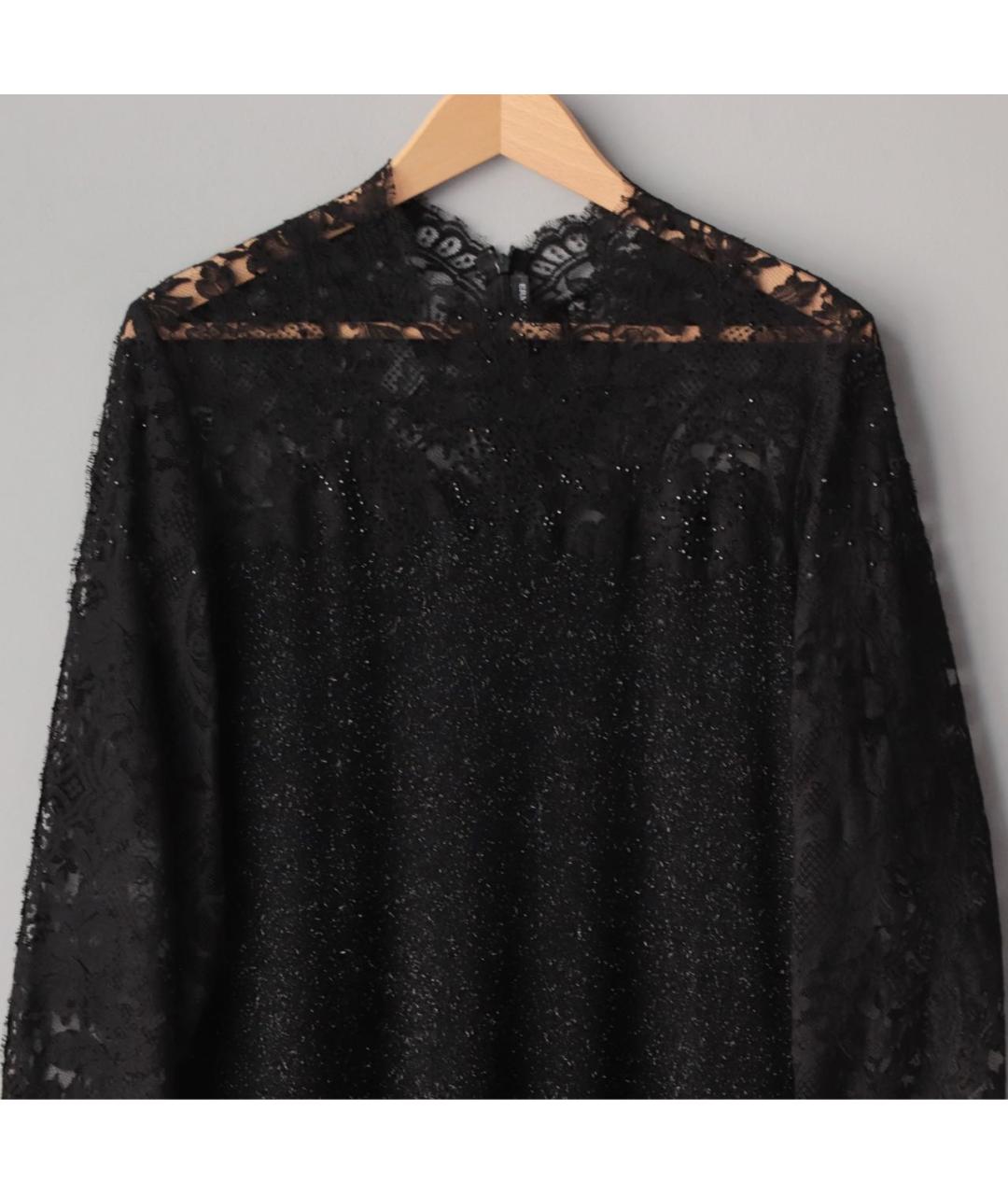 ERMANNO SCERVINO Черное шерстяное коктейльное платье, фото 4