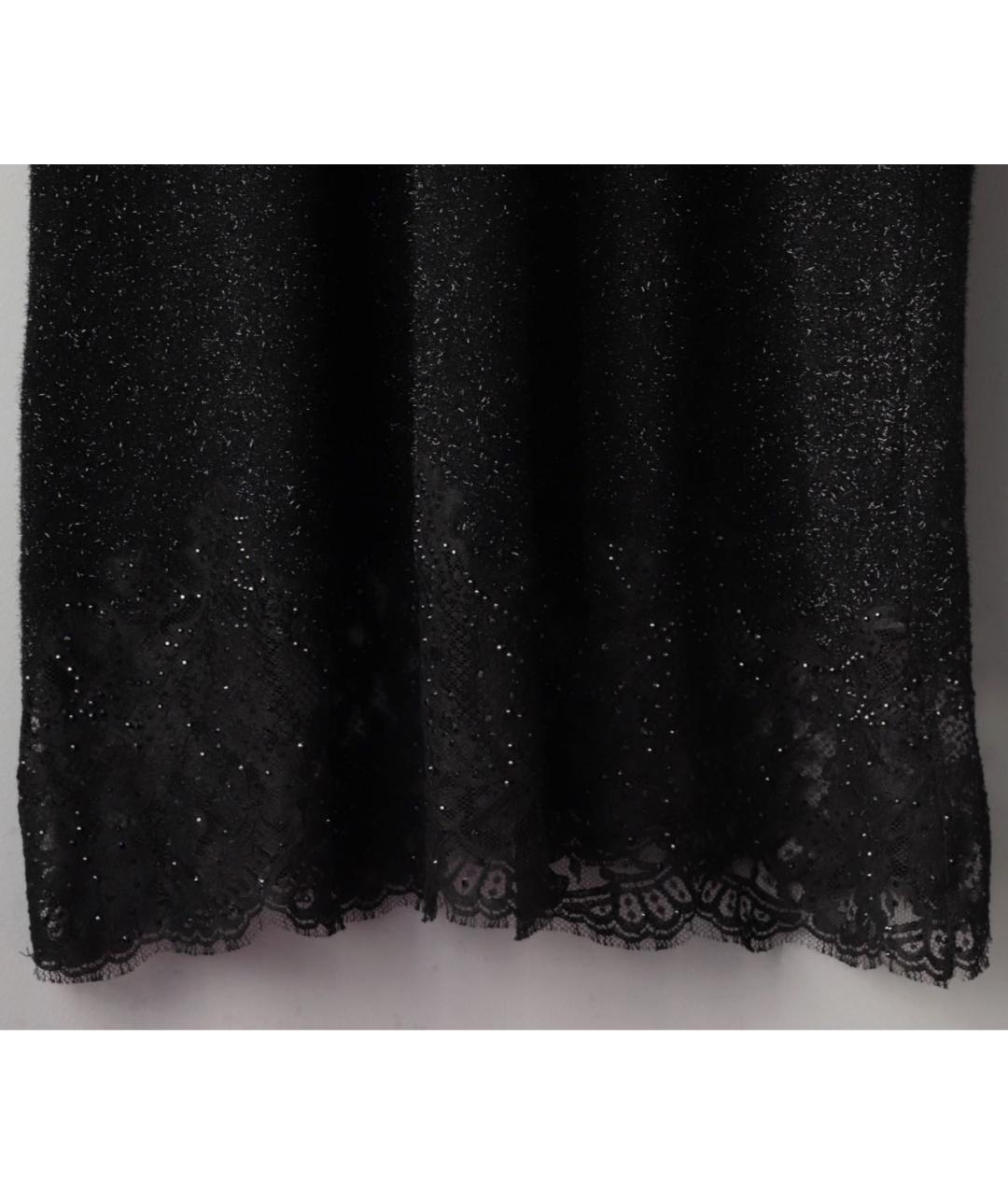 ERMANNO SCERVINO Черное шерстяное коктейльное платье, фото 6