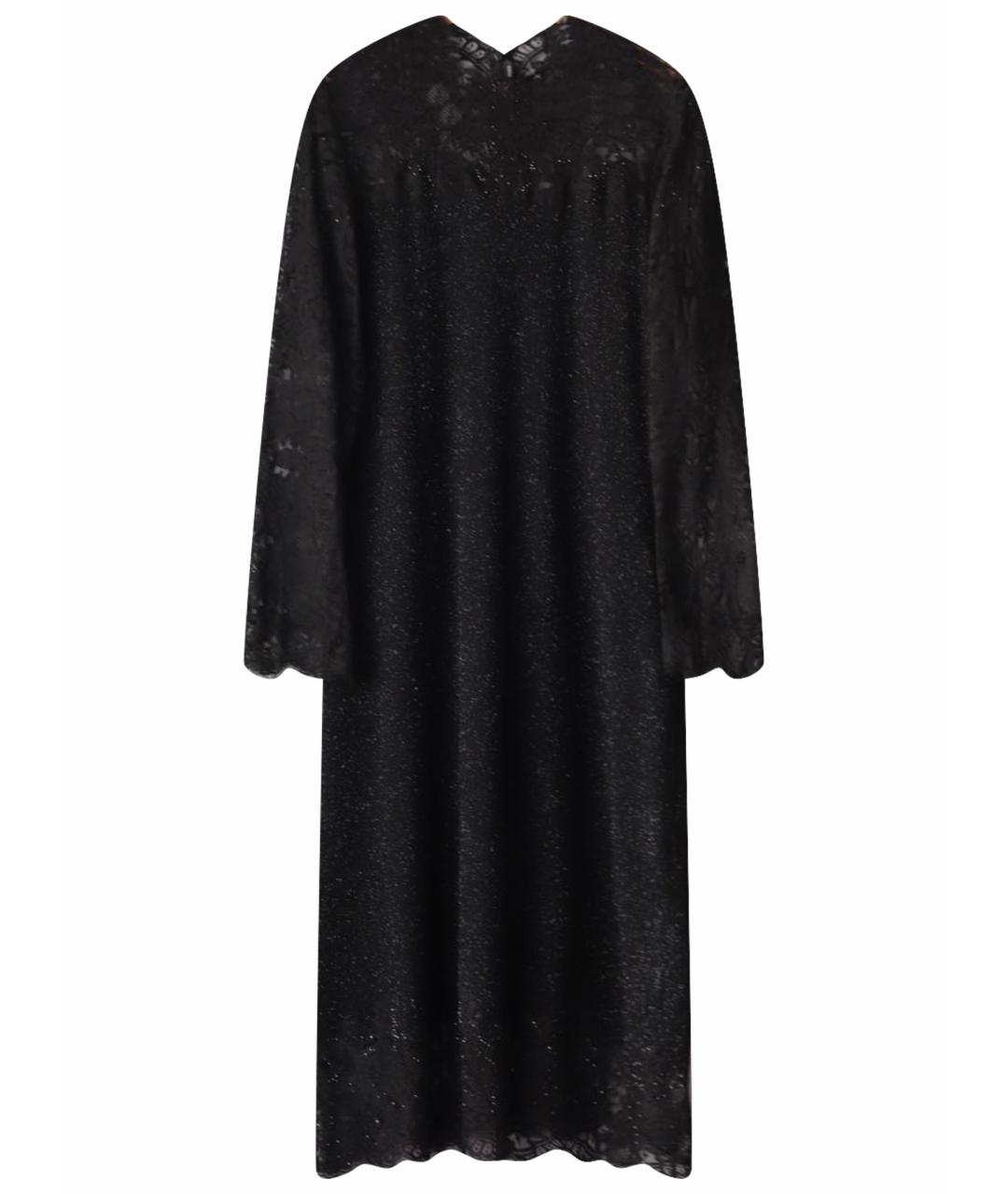 ERMANNO SCERVINO Черное шерстяное коктейльное платье, фото 1