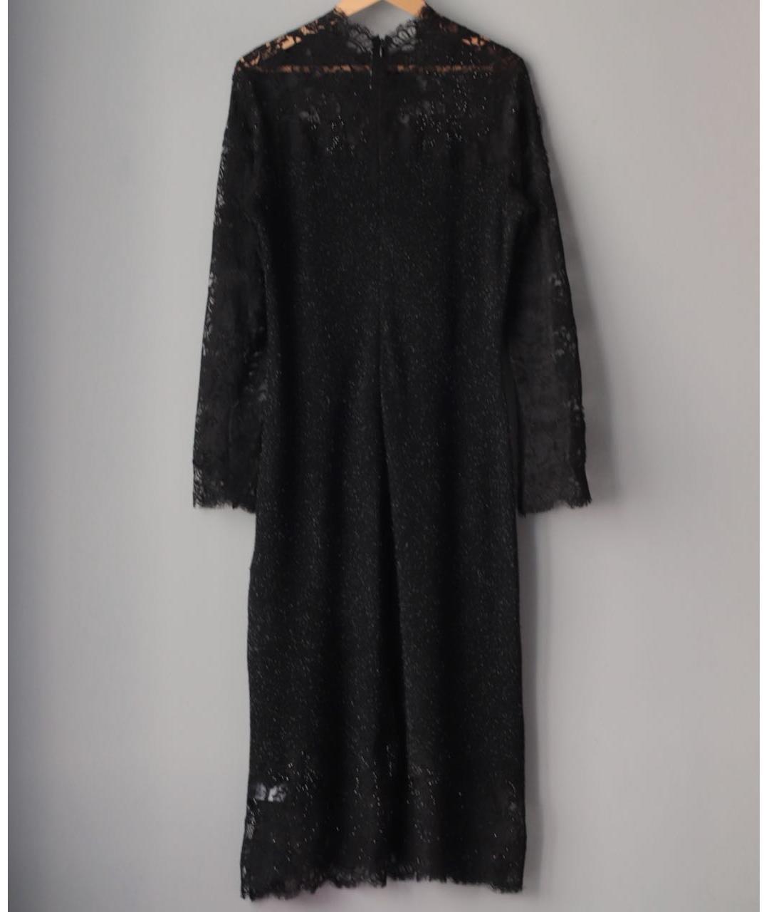 ERMANNO SCERVINO Черное шерстяное коктейльное платье, фото 2