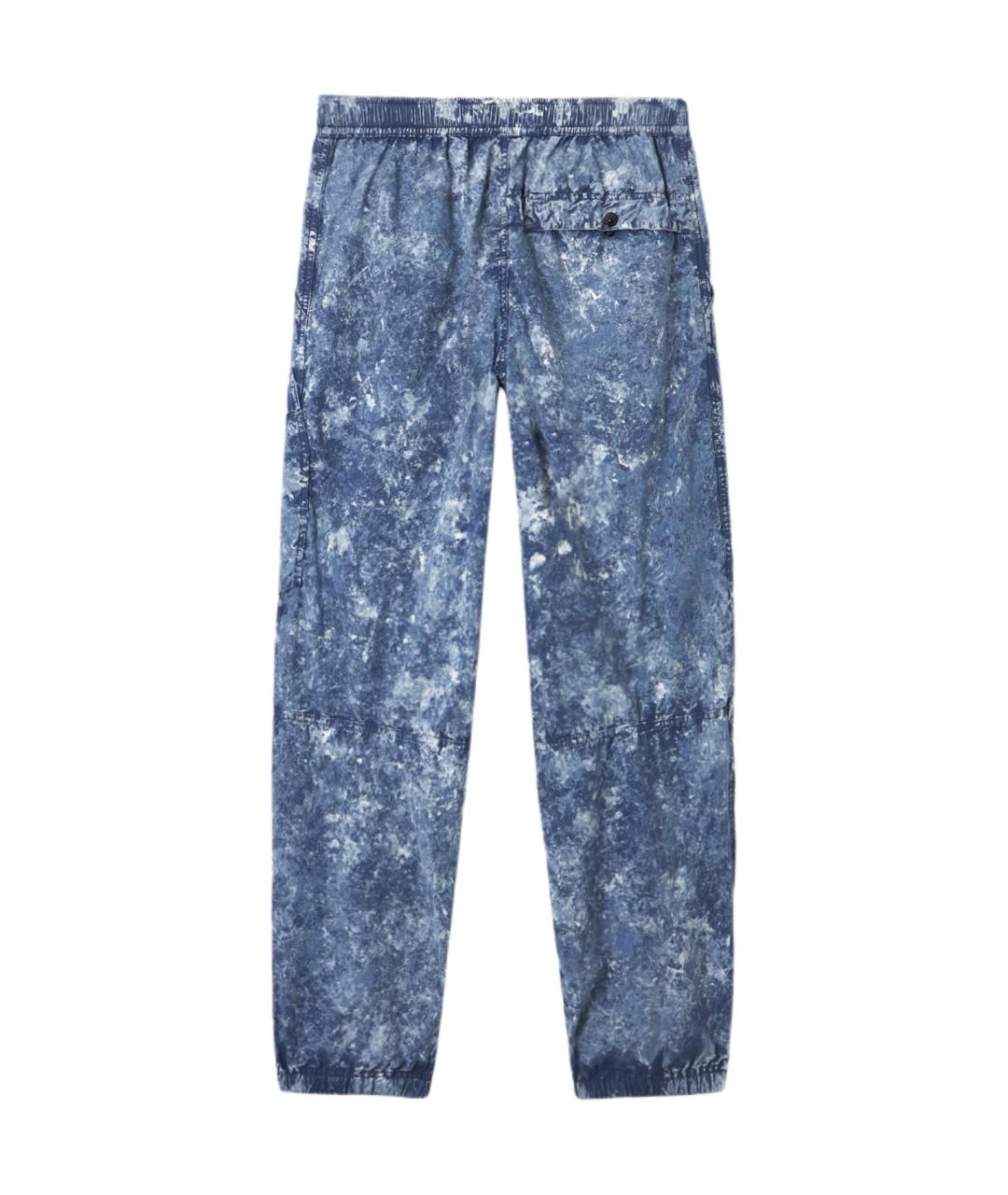 STONE ISLAND Синие повседневные брюки, фото 2