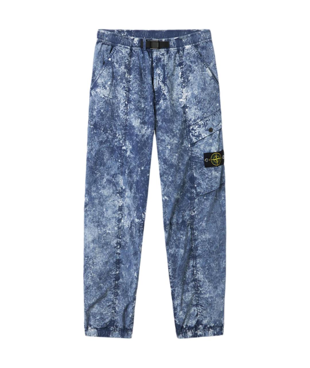 STONE ISLAND Синие повседневные брюки, фото 1