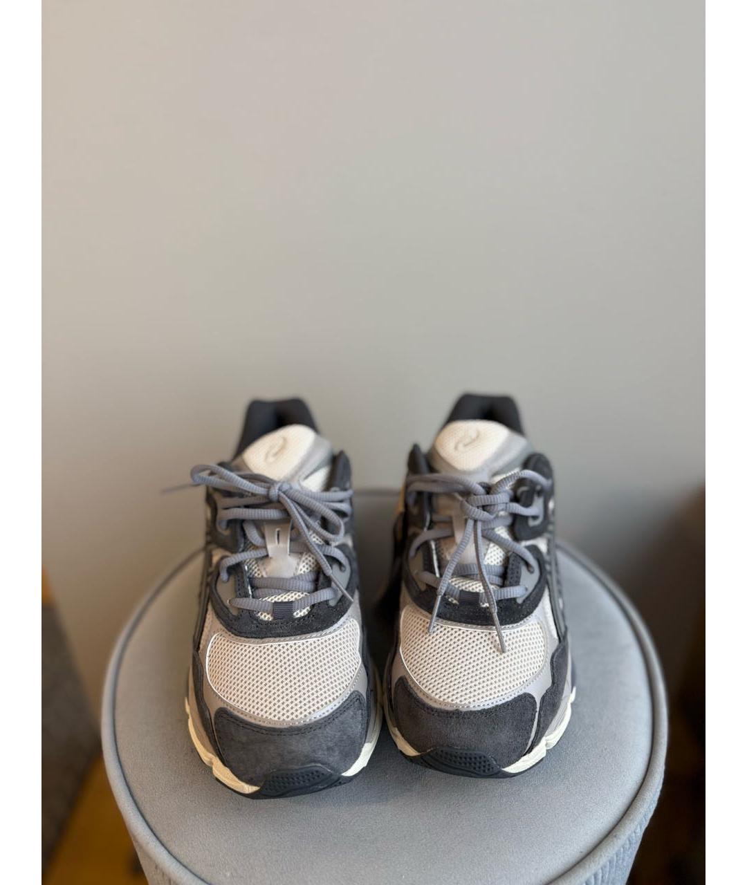 ASICS Серые текстильные высокие кроссовки / кеды, фото 8