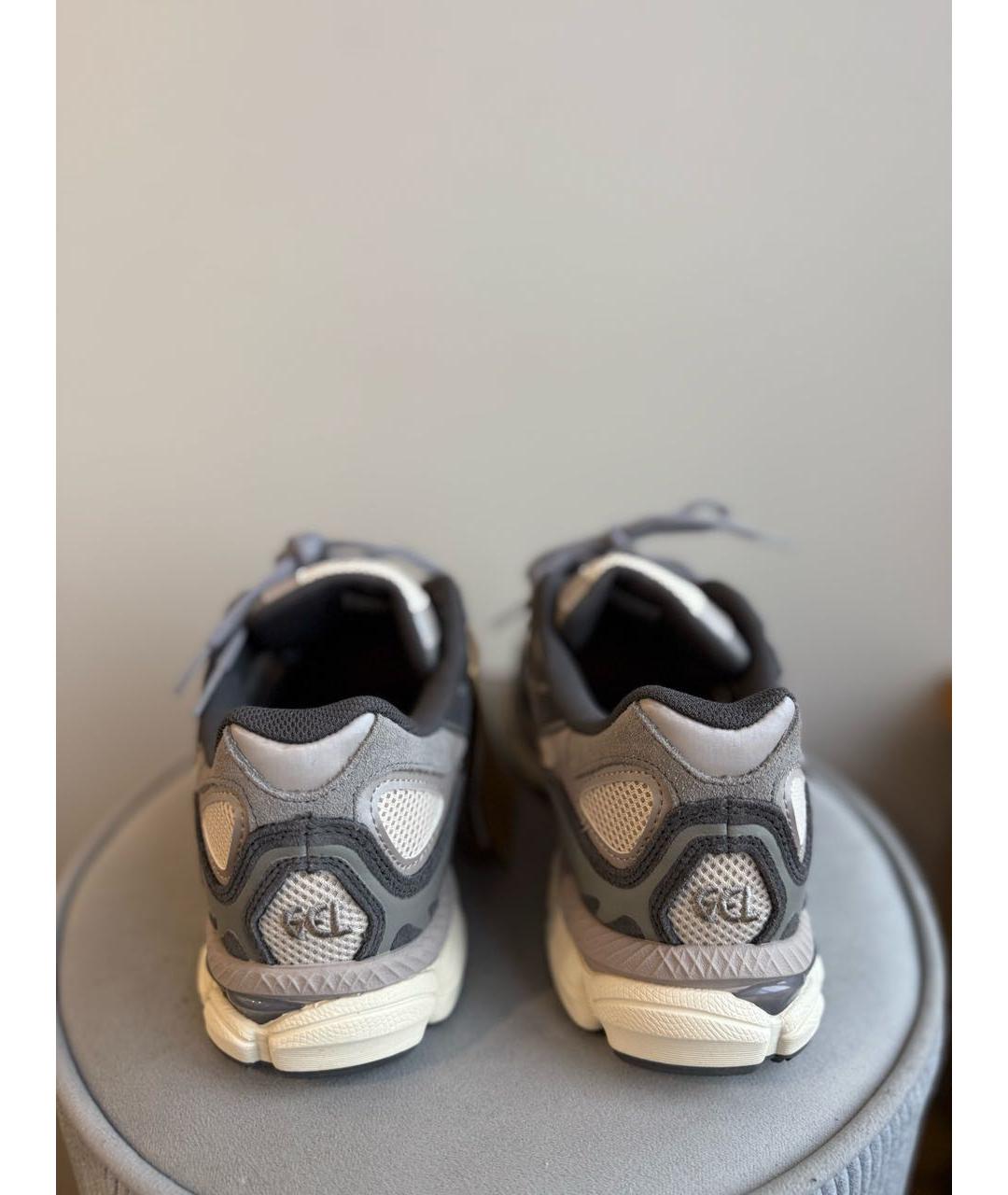 ASICS Серые текстильные высокие кроссовки / кеды, фото 2