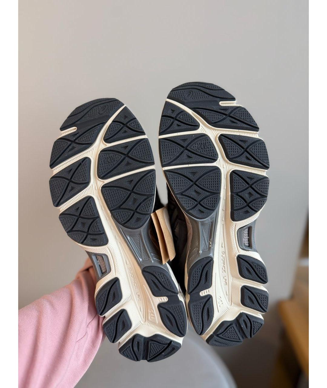 ASICS Серые текстильные высокие кроссовки / кеды, фото 7