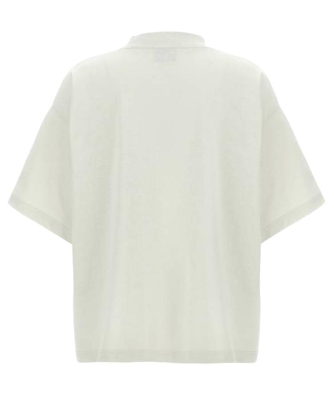 BALENCIAGA Белая хлопковая футболка, фото 2