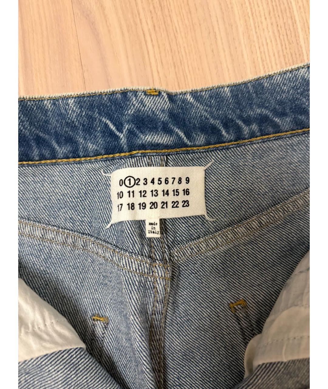 MM6 MAISON MARGIELA Синие прямые джинсы, фото 3