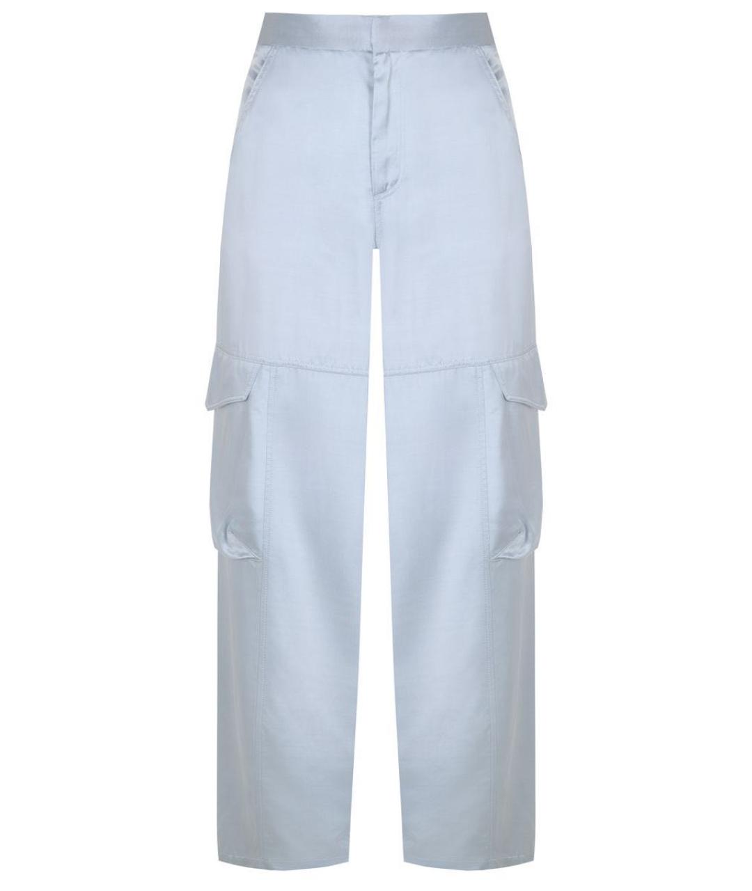 GCDS Голубые вискозные брюки широкие, фото 1