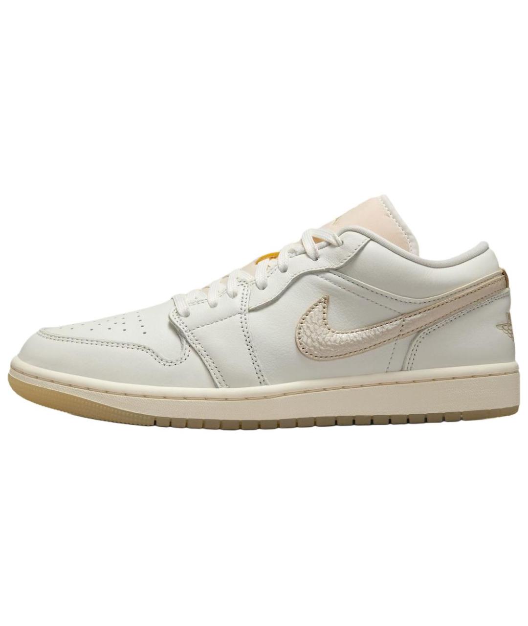 JORDAN Бежевые кожаные кеды, фото 2