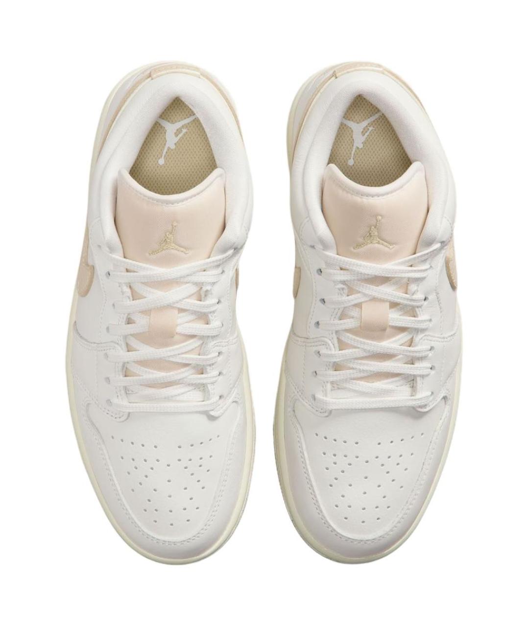 JORDAN Бежевые кожаные кеды, фото 4