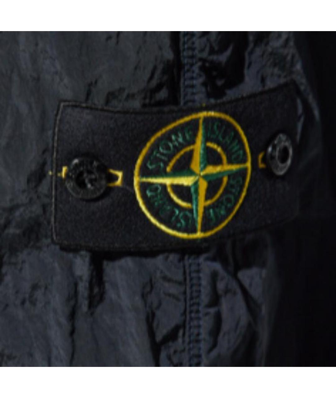 STONE ISLAND Темно-синие повседневные брюки, фото 5