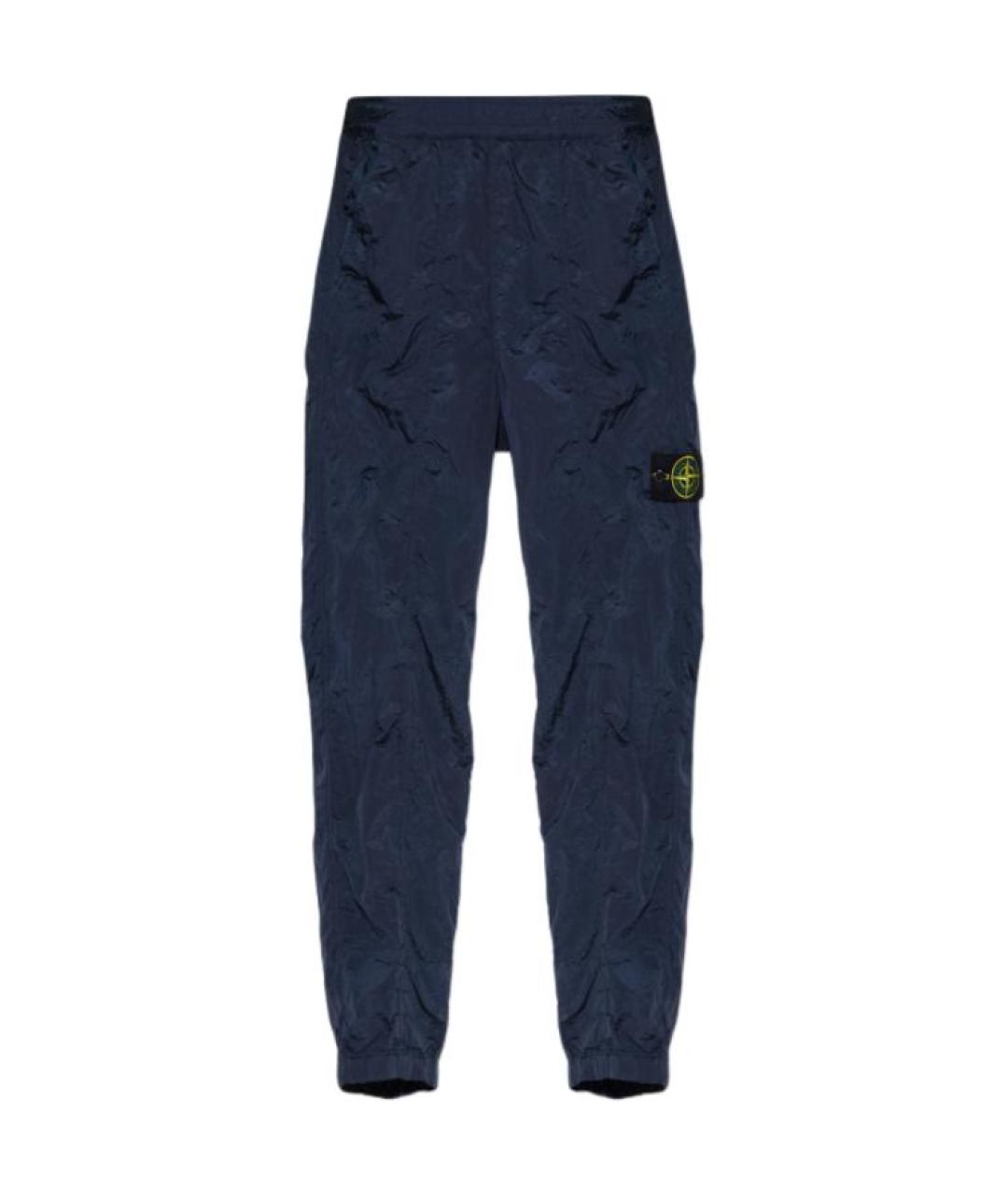 STONE ISLAND Темно-синие повседневные брюки, фото 1