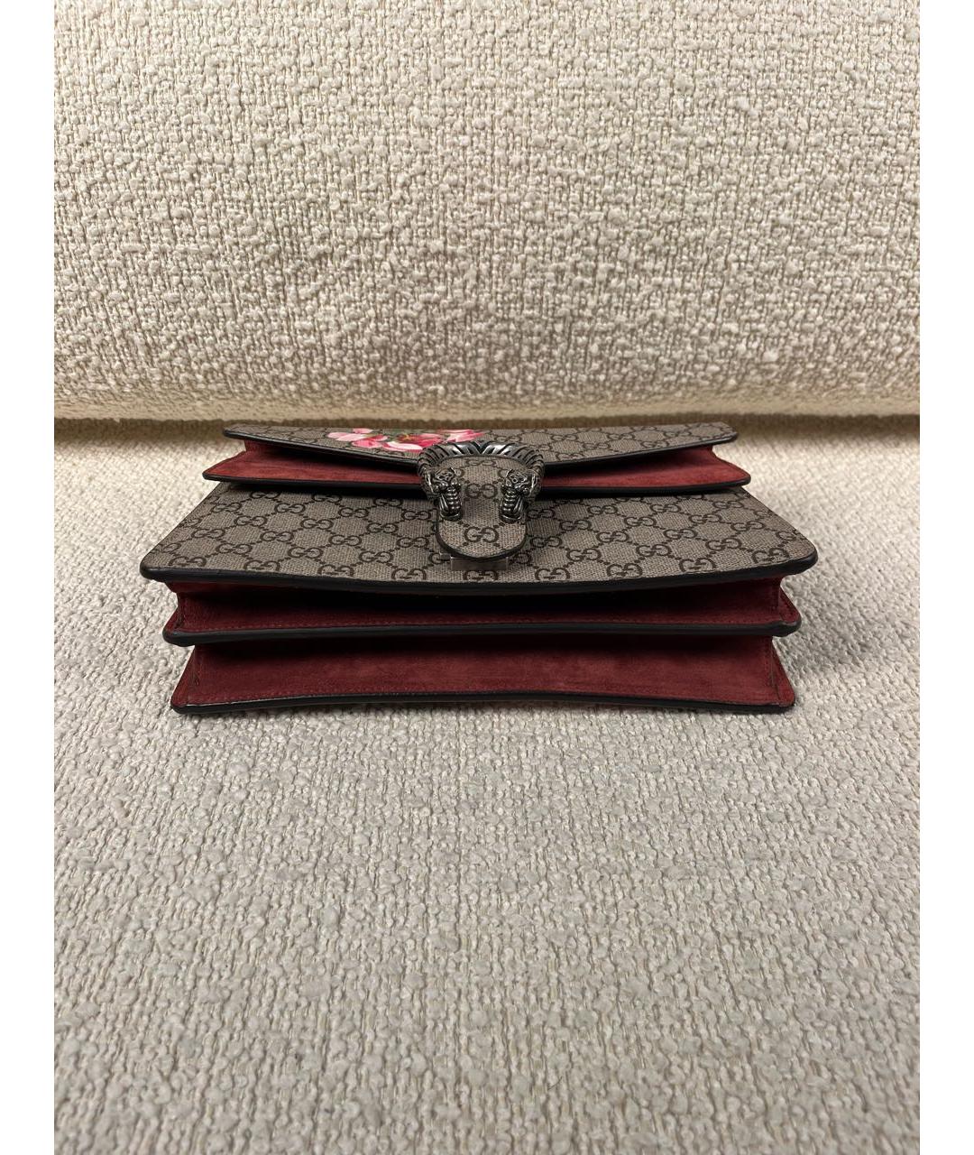 GUCCI Бежевая тканевая сумка через плечо, фото 8