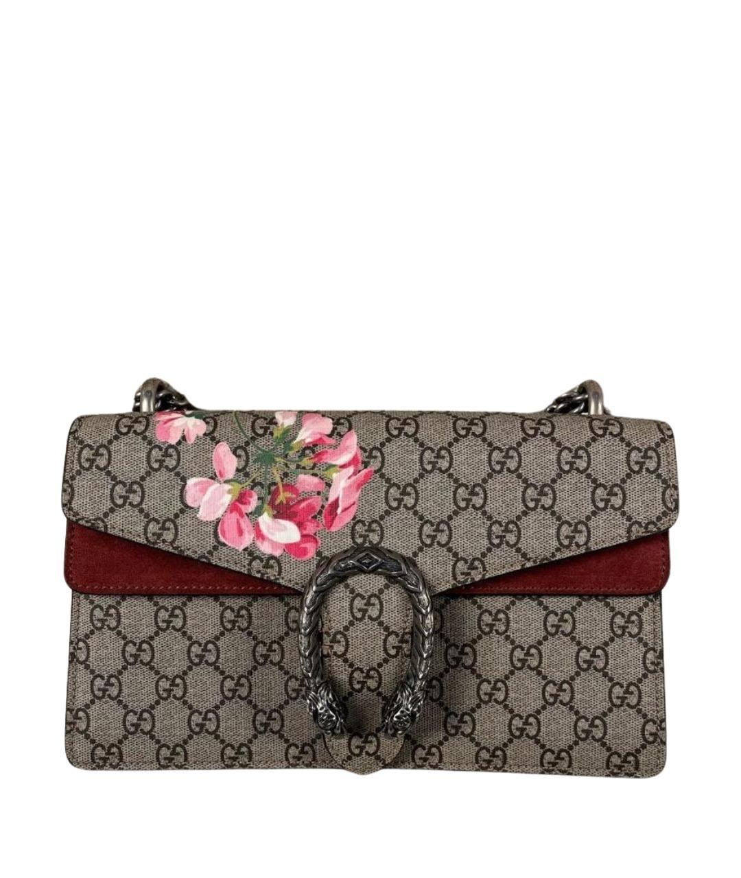 GUCCI Бежевая тканевая сумка через плечо, фото 1