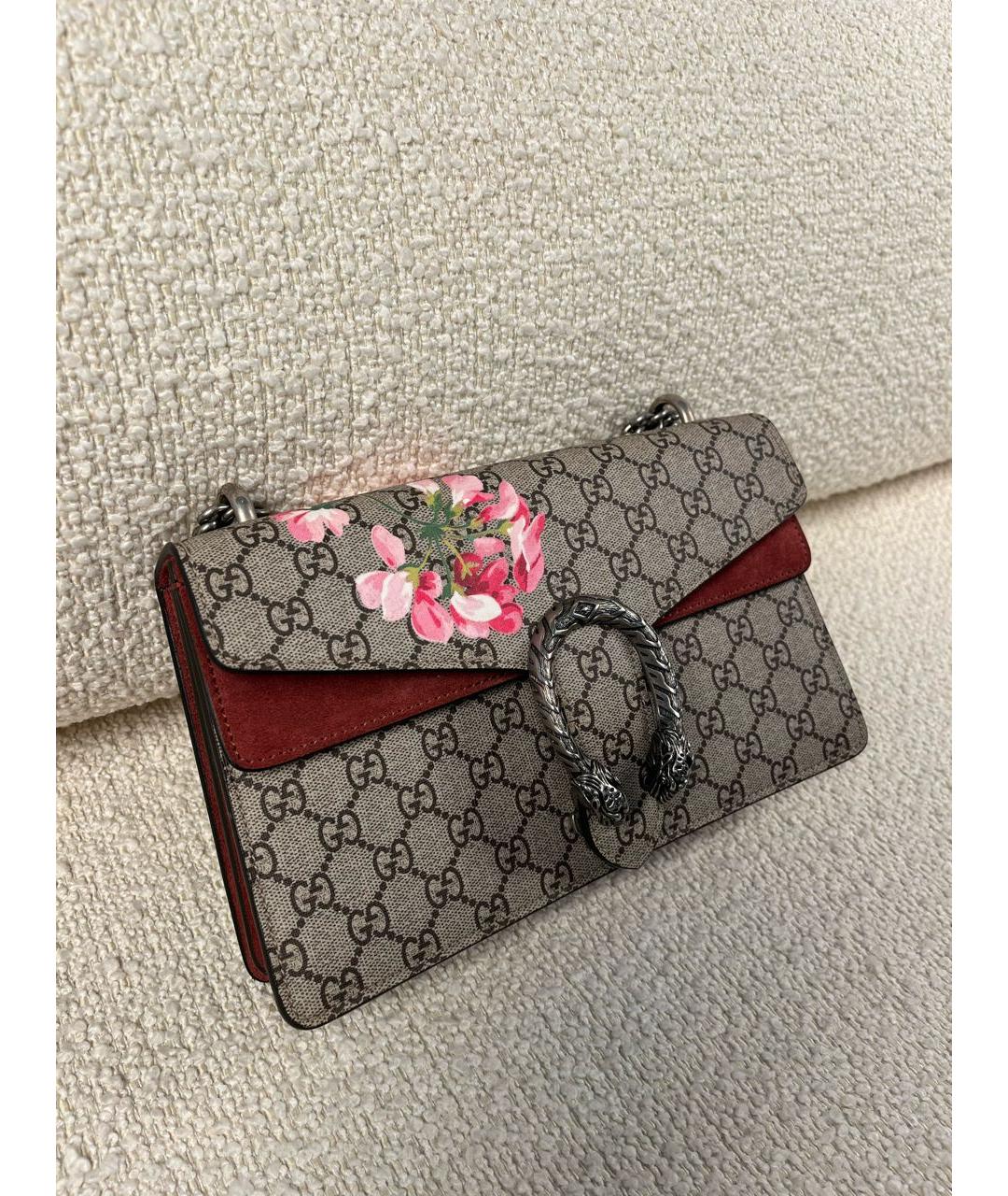 GUCCI Бежевая тканевая сумка через плечо, фото 2