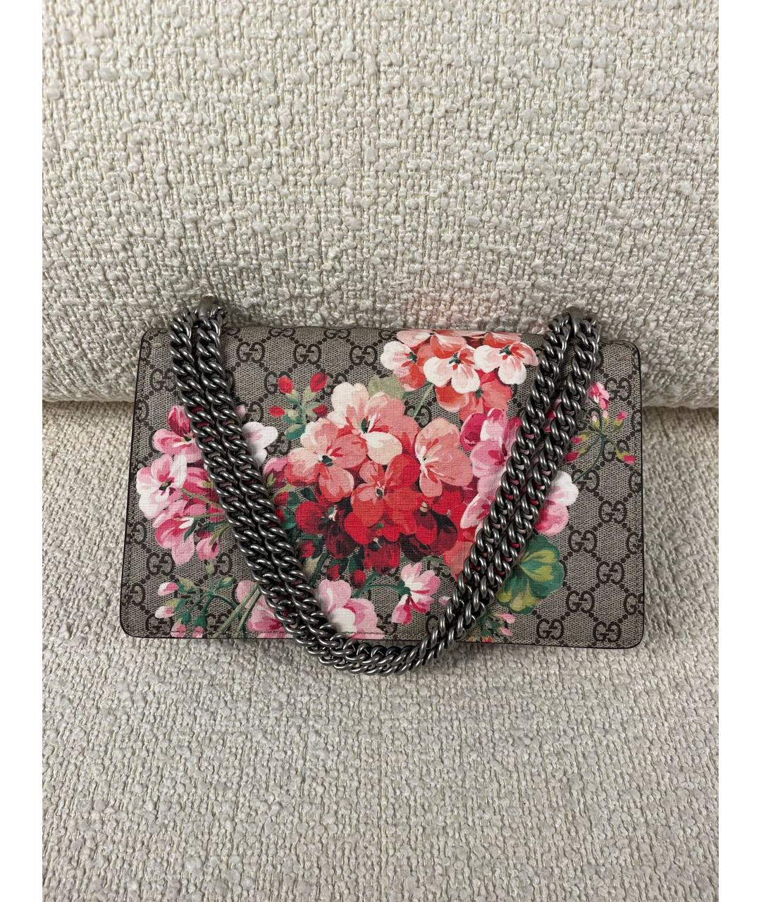 GUCCI Бежевая тканевая сумка через плечо, фото 3