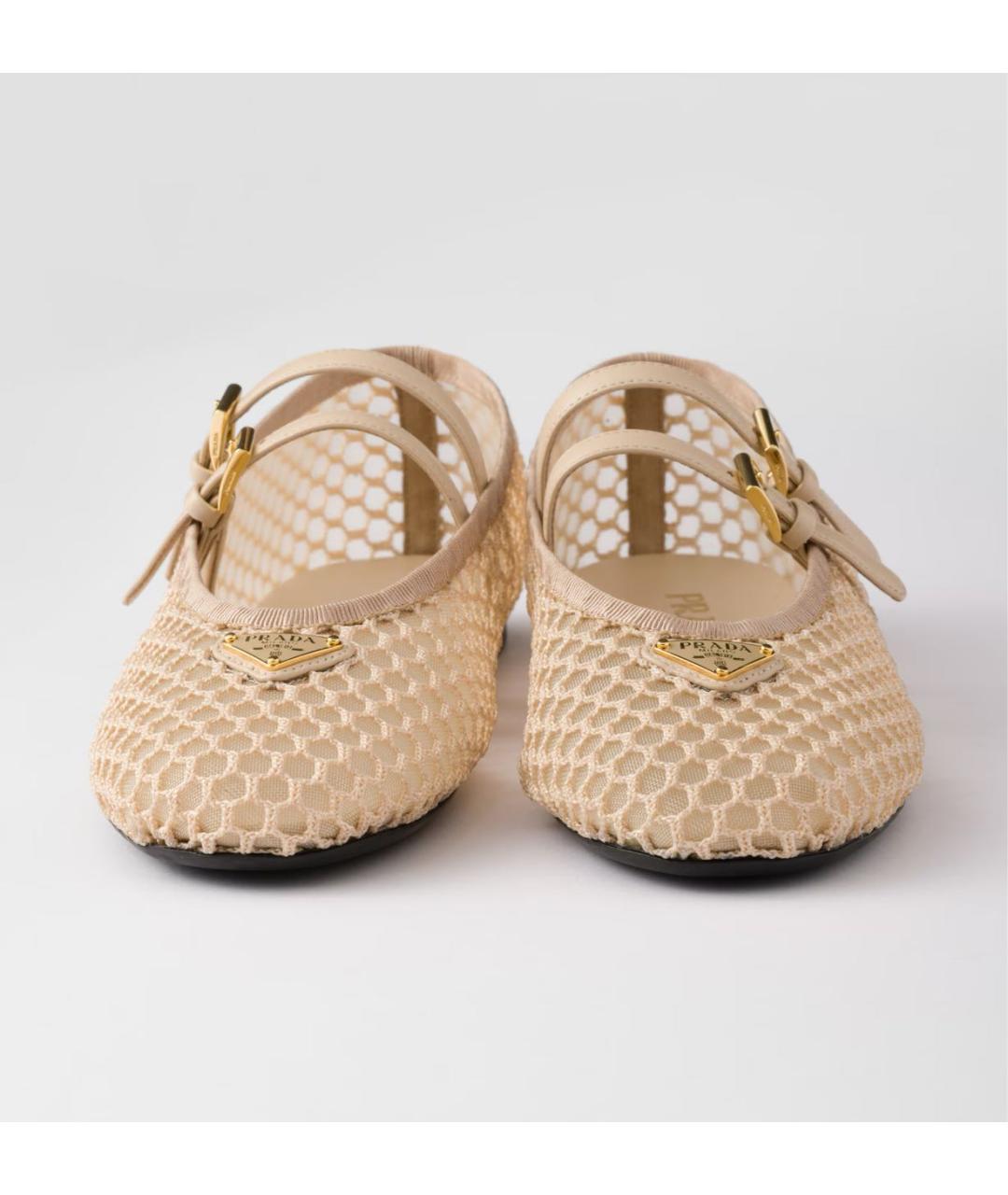 PRADA Бежевые балетки, фото 5